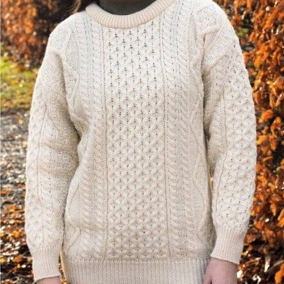NWT ARAN MOR Ireland Marino Wool Sweater - Picture 1 of 7